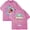 Pink, variant on Magdalena Bay Dirtyfit T-shirt Short-Sleeved Washed Denim Fashion Loose Summer Cotton Stylish Design Tee