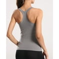 thumbnail image 3 of Alove Women's Racer Back Stretchy Tank Top With Shelf Bra Square Back Yoga Workout Tank Top, 3 of 6