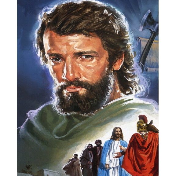 Catholic print picture - St Jude Thaddeus N - 8" x 10" ready to be framed