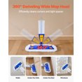thumbnail image 4 of VEVOR Spray Mop,with 3 Washable Pads for Dry and Wet Floor Cleaning and a 27oz Refillable Water Tank, Microfiber Dust Wet Mop & Twisted Cotton Dry Mop, Commercial Home Use for Tiles/Vinyl/Wood Floor, 4 of 9