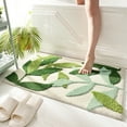 Tainini Clearance!!! Green Leaves Bath Mat, Non Slip Large Plant