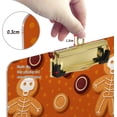 thumbnail image 4 of FMSHPON Christmas Holiday Gingerbread Clipboard Hardboard Wood Nursing Clip Board and Pull for Standard A4 Letter 13x9 inches, 4 of 5