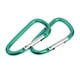 thumbnail image 4 of 10pcs Mosquetón de Aluminio en D Lvero Clip de Resorte Mosquetones de a Presión Verde Baoblaze Llavero de gancho de mosquetón, 4 of 6