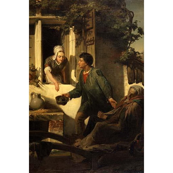 The Blind Beggar-Fine art canvas print (20" x 30")