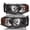 Black Amber, variant on Bryght Halogen Headlights Fits 2002-2005 Dodge Ram 1500 2500 3500