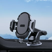 PRINxy Car Phone Holder Mount Super Stable Upgraded Hook Car Cell Phone Holder Mount Hands-Free Automobile Cradles Universal Fit All Smart Phone Black