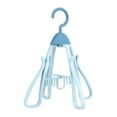 thumbnail image 1 of Siruishop Shoe Drying Rack Foldable 360 degree Rotatable Hold 4 Multifunctional Shoes Hanger blue, 1 of 8