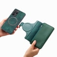 thumbnail image 3 of Feishell For Samsung Galaxy Note 20 Ultra Wallet [Support Magsafe Charger] Magnetic Detachable Flip Leather Phone Case with Card Slots[RFID Blocking], Zipper Bag, Kick-Stand, Green, 3 of 13