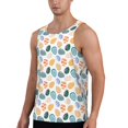 thumbnail image 2 of Lsque Easter eggs Pattern Mens Tank Tops Muscle Athletic Quick Dry Sleeveless Workout Fitness T Shirts Beach Tank Top, Loose-fit Sleeveless Shirt for Men-Small, 2 of 7