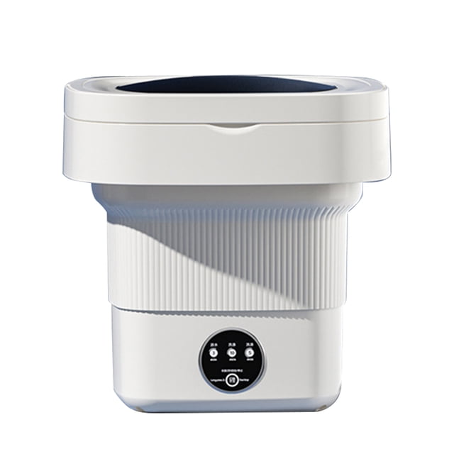 Lavadora de ropa de 6,5 l, modo de 3 marchas, plegable para trapos recién nacidos (blanco UE) Tmvgtek Libre de BPA