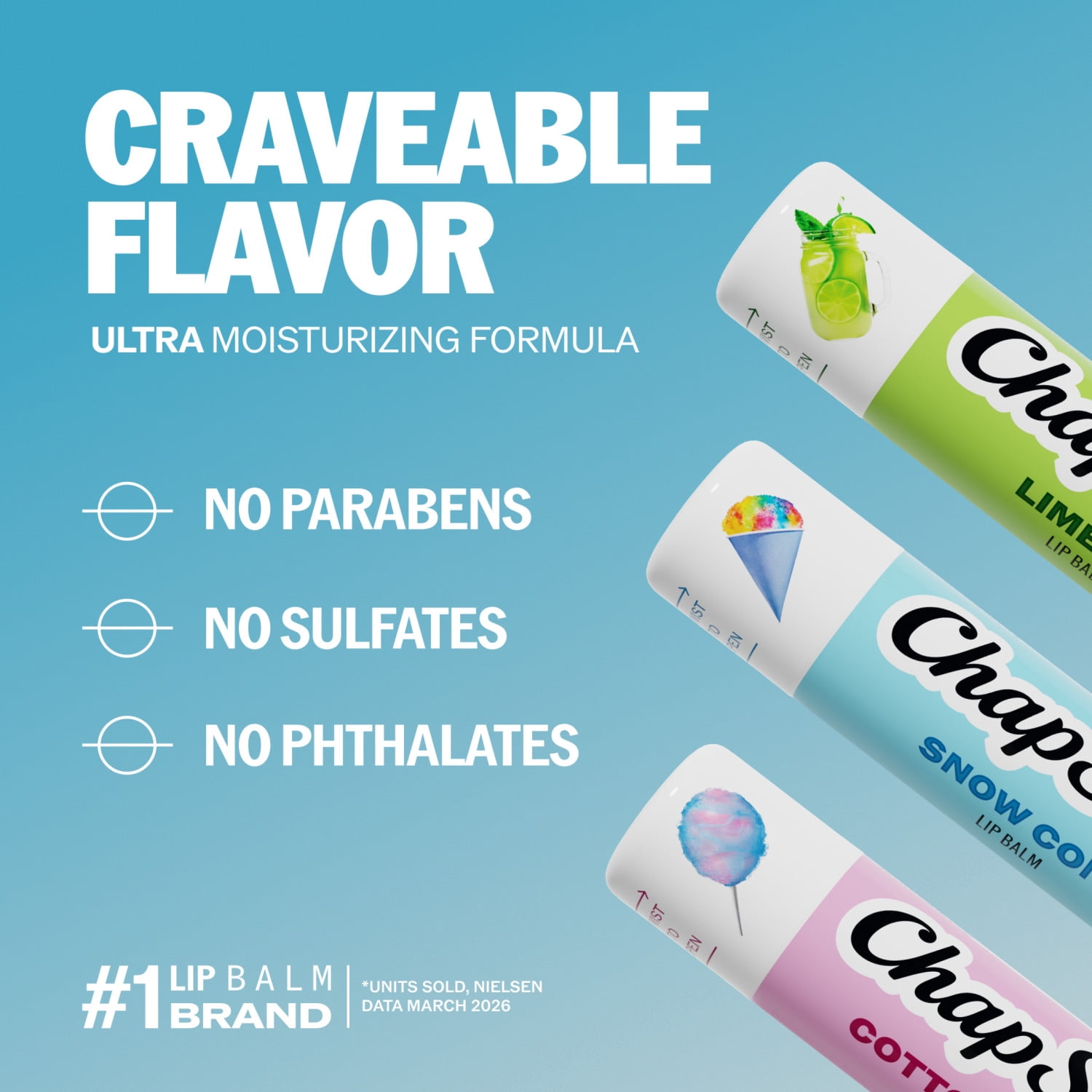 ChapStick Vacation Getaway Flavored Lip Balm Variety Pack, Relieves Dryness, 24 Hour Moisture, Hydrating Lip Balm, 0.15 oz Each