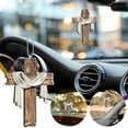 thumbnail image 1 of Easter Vintage Wooden Pendant Car Pendant Combines Religious Symbolism And Beautiful Designs, 1 of 9