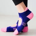 thumbnail image 6 of SPRING PARK 1Pair Unisex Non Slip Skid Pilates Fitness Yoga Dance Socks Anti-Slip with Grips Combed Cotton, 6 of 7