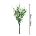 thumbnail image 3 of Flores artificiales de lavanda (24 manojos), blancas, resistentes a los rayos UV, no destiñen, decoración de jardín/patio/interior, 3 of 7