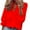 Red, variant on WREESH Womens Fashion Blouses Business Casual Tops Ruffle V Neck Solid Color Pullover Regular Fit Long Sleeve Tops Casual Full Tops Loose Plus Size Clothing White