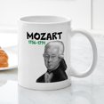 thumbnail image 3 of CafePress - Mozart: Musical Genius Mug - 11 oz Ceramic Mug - Novelty Coffee Tea Cup, 3 of 4