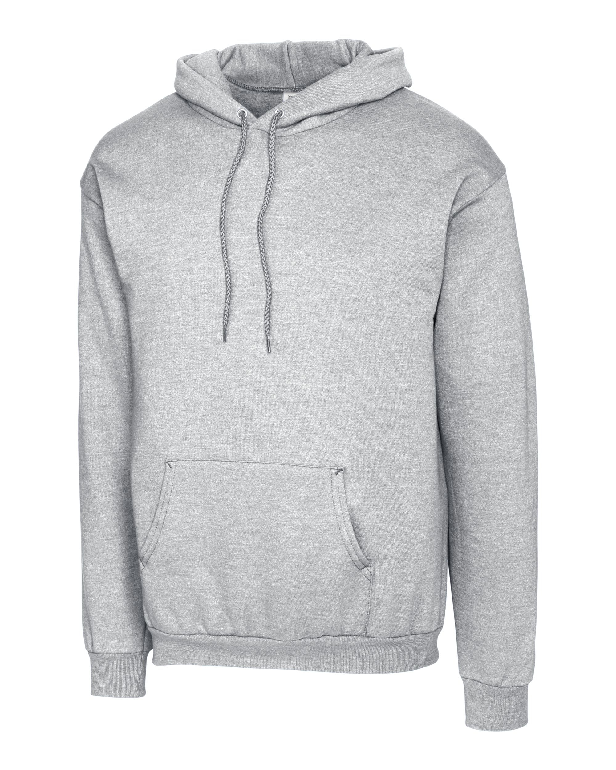 Clique Clique Men's Basics Fleece Pullover Hoodie, Athletic Grey