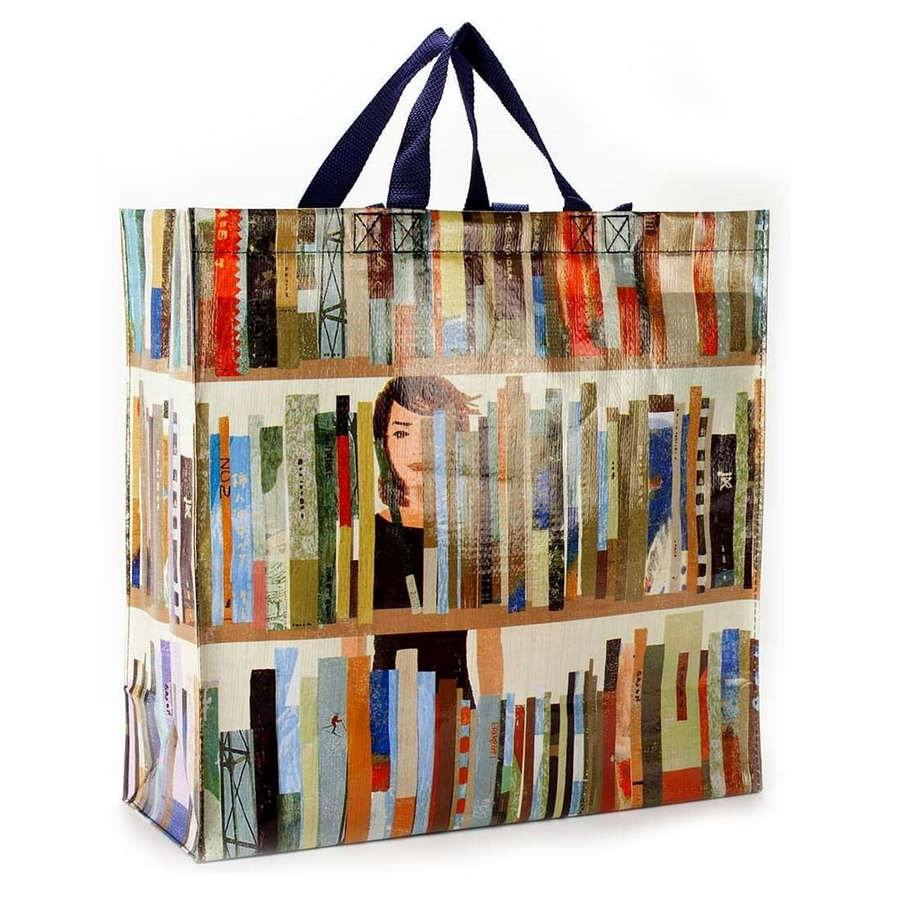 Blue Q Shopper Tote Blue Q Book Bag 16x15" Shopping Bag QA814