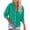 *2-Green, variant on VBVC Women's Long Sleeve Button Down Shirt,Ladies Roll Up Collared Blouse,Loose Fit V-Neck Work Office Tunic Top for Women,Army Green,S-2XL