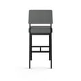 thumbnail image 4 of Amisco Avery 30 In. Bar Stool - Grey Woven Fabric / Black Metal, 4 of 9