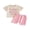 Pink, variant on BemeyourBBs Toddler Baby Girl Summer Outfit Baby Girl Daddy's Girl Mommy's World Clothes 3 6 12 18 24 Months 2 3Years Letter Short Sleeve T Shirt Tops and Pockets Shorts 2 Pcs Set