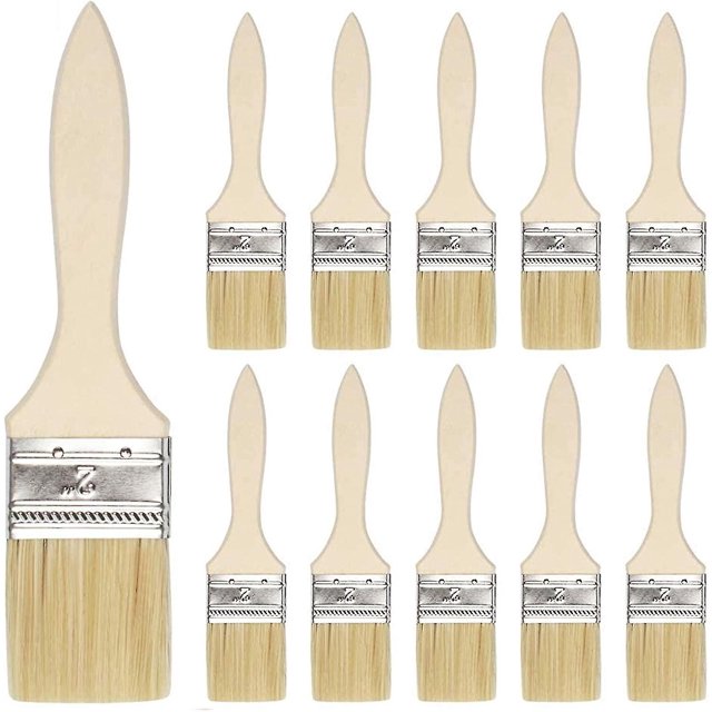 Cepillos para hornear, 15 piezas de cepillos para barbacoa, cepillos para hornear con cerdas naturales para cocinas, hornear, cocinar, asar a la parrilla
