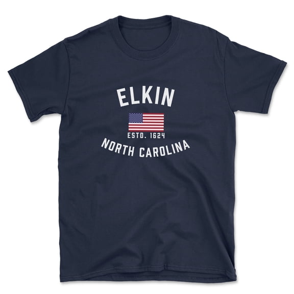 Elkin North Carolina Patriot Men's Cotton T-Shirt
