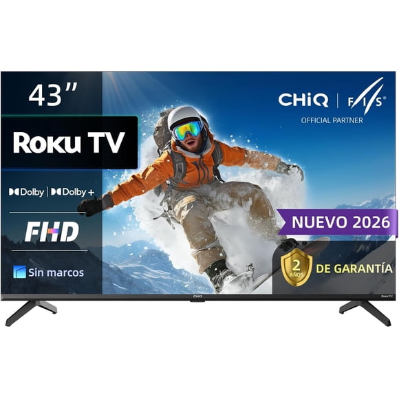 CHiQ TV 43 pulgadas FHD ROKU TV LED 43F621FR