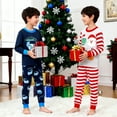 thumbnail image 3 of ELUTONG Boy's Christmas Pajamas，2 Sets of Kids' Cotton Long Sleeve Sleepwear with Santa Claus、Car and Astronaut for Boys Girls 2-12T, 3 of 5