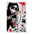 thumbnail image 1 of Etiqueta de la ventana Autoadhesiva Fuerte adherencia Patrón de terror extraíble Mejorar la atmósfera Pvc Calcomanía de la ventana de Halloween Etiqueta de fondo de la pared Soporte para el hogar, 1 of 5