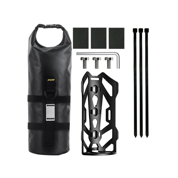 Toudaret Outdoorcycling Storage Bag Bike Front Fork Bag Secure Mount 5l Capacity Waterproof Reflective Outdoor Cycling Mtb Road Mountain Bicycle Travel Case