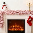 thumbnail image 4 of WEGFTDUOP 70.8In Christmas Simulation PVC Flocked Rattan Decor - Indoor Outdoor Flexible Artificial Garland for Home Fireplace Mantel Stairs Garden Party, 4 of 9