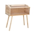 thumbnail image 2 of S SERENABLE Chick Brooder Box Small Animal Wooden Enclosure House for Birds Quails Ducks 60 cmx30 cmx30 cm, 2 of 9