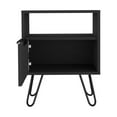 thumbnail image 6 of Nightstand Skyoner, Single Drawer, Hairpin Legs, Black Wengue Finish, 6 of 7