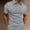 Gray, variant on KIHOUT Men's Summer Solid Shirts Clearance Casual Turndown Zipper Short Sleeve Pullover Leisure Daily Blouse Sales