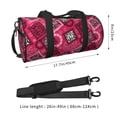 thumbnail image 2 of Pofeuu Geometry Print Travel Duffel Bag,Sports Tote Gym Bag,Shoulder Weekender Overnight Bag for Women Gym Bag, 2 of 6