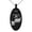 Black, variant on Stainless Steel Letter P Initial 3D Monogram Engraved Small Oval Charm Pendant Necklace