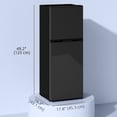 thumbnail image 2 of Black Mini Fridge with Freezer | 4.6 Cu.Ft Compact Refrigerator for Dorm, Office & RV - Adjustable Thermostat, Reversible Door & Quiet Operation, 2 of 7