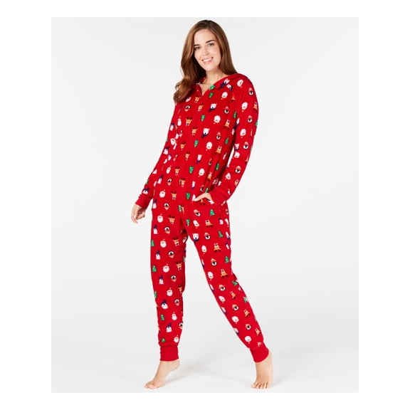 Family PJs Intimates Red Holiday One-Piece Sleepwear Size: XXL