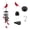 C, variant on Hummingbird Wind Chimes for Outside, Metal Wind Chime with 4 Aluminum Tubes & 6 Bells, Garden Patio Hanging Decor