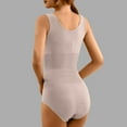 thumbnail image 4 of Kaemgyyd Womens' Seamless Shapewear Comfortable Stretch Square Collar Sleeveless Butt Lifter Bodysuit Romper, 4 of 7