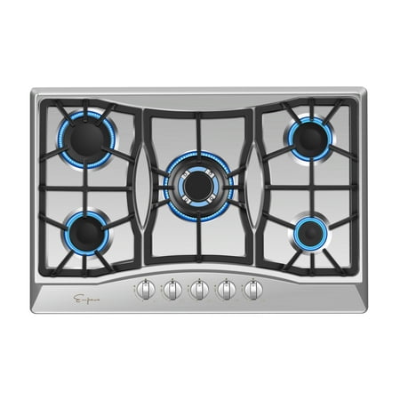 Empava 30 in. Gas Stove Cooktop with 5 Sealed Burners in Stainless Steel