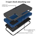 thumbnail image 4 of NIFFPD Samsung Galaxy A52 5G Case with Screen Protector Heavy Duty Shockproof Full-Body Protective Case for Samsung A52 5G Black+Blue, 4 of 5