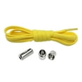 thumbnail image 3 of Cordones elásticos sin atar Cordones sin atar Cordones elásticos universales 1 par Cordones de zapatos perezosos medio redondos Cordones sin cordones Amarillo, 3 of 8