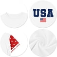 thumbnail image 4 of Evdexr 250th Anniversary Shirt for Kids Crew Neck Short Sleeve U.s. 250th Anniversary Shirts Usa Flag Usa Star Stripes Summer Independence T Shirts Sky Blue 100, 4 of 5