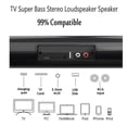 thumbnail image 4 of Barra de sonido para TV de 20 W con cable e inalámbrica, compatible con Bluetooth, barra de sonido envolvente para el hogar, para PC, cine, TV, altavoz, 4 of 5