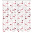 thumbnail image 3 of Ambesonne Flamingo Shower Curtain, Geometric, 69"Wx84"L, Pink Peach White, 3 of 3