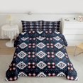 thumbnail image 2 of Manfei Western Retro Aztec Bedding Comforter Set, Bohemian Hippie Geometric Twin Comforter Sets, Teens Kids Adult Reversible Bedding Set, Lightweight Room Decor, 2pcs, 2 of 8