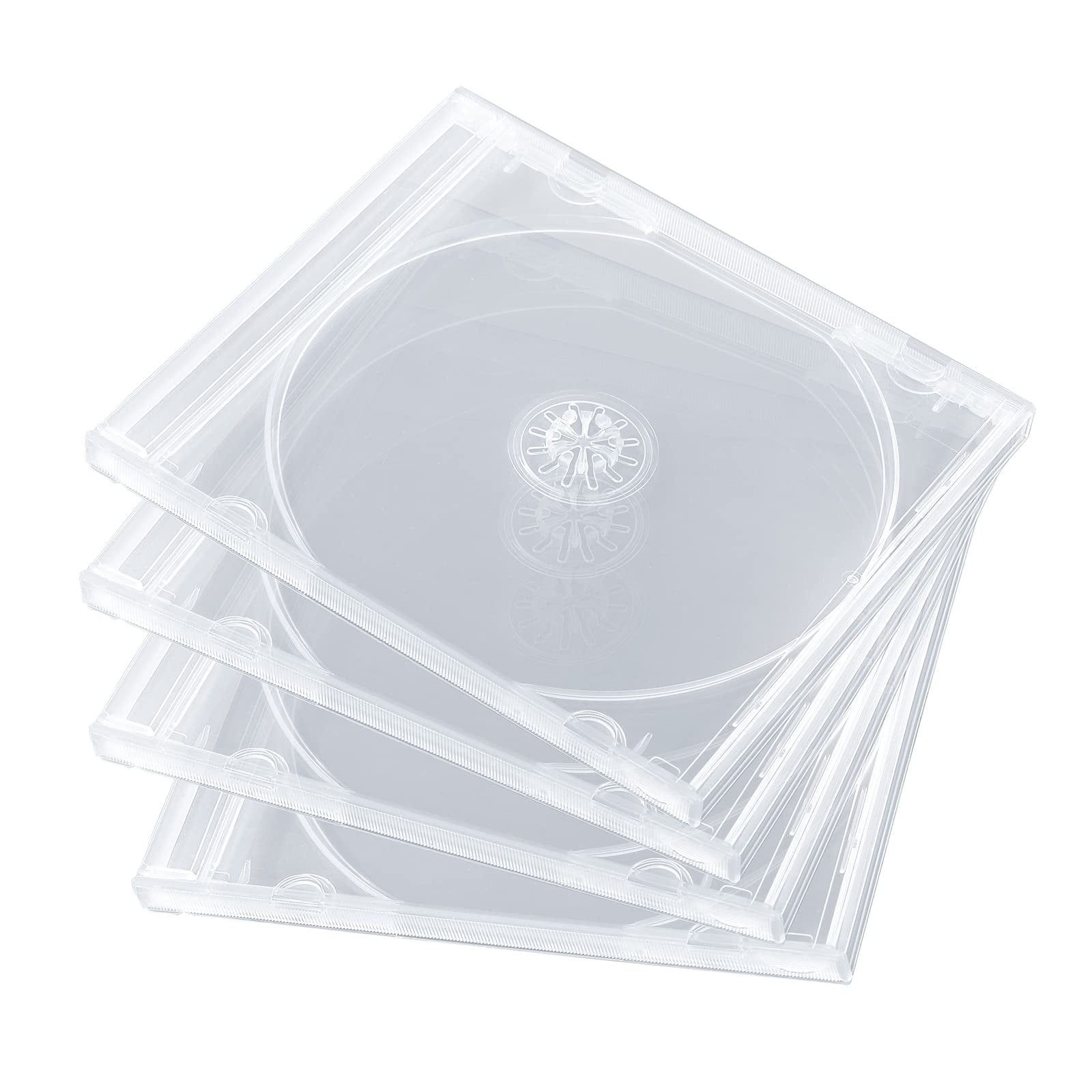 Maxtek Shatter Proof PP Jewel Case, 10.4 mm Standard Single Disc Clear