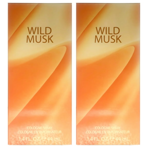 Pack of (2) Coty Wild Musk By Coty For Women. Cologne Spray 1.4-Ounces
